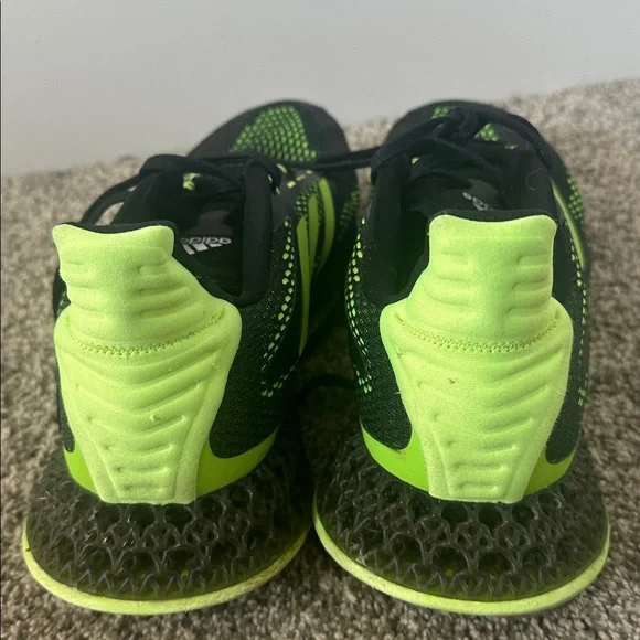 Adidas Men's Black and Neon Green Athletic Shoes size 13 - Picture 4 of 7